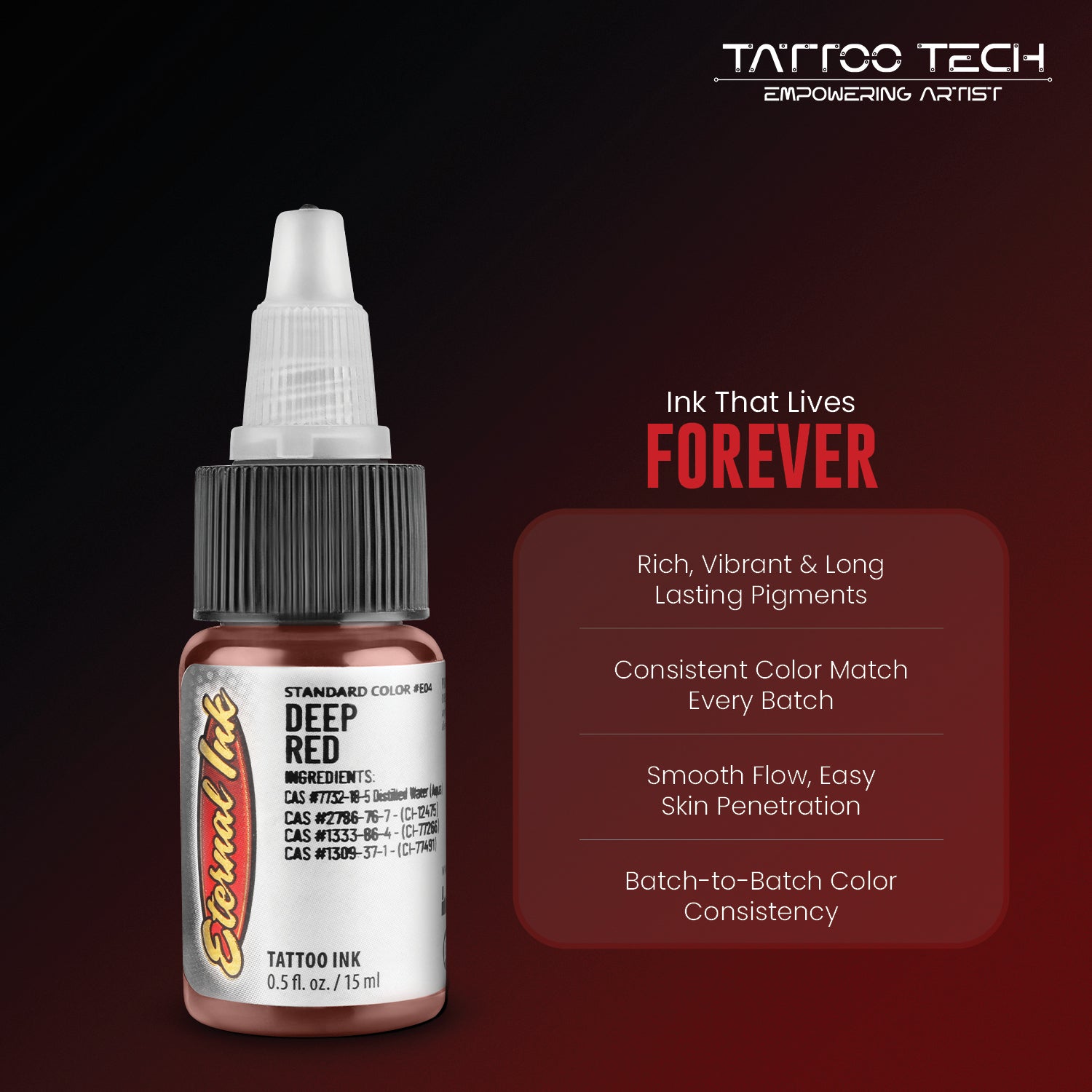 Eternal Tattoo Colors - Individual Bottles - 0.5oz