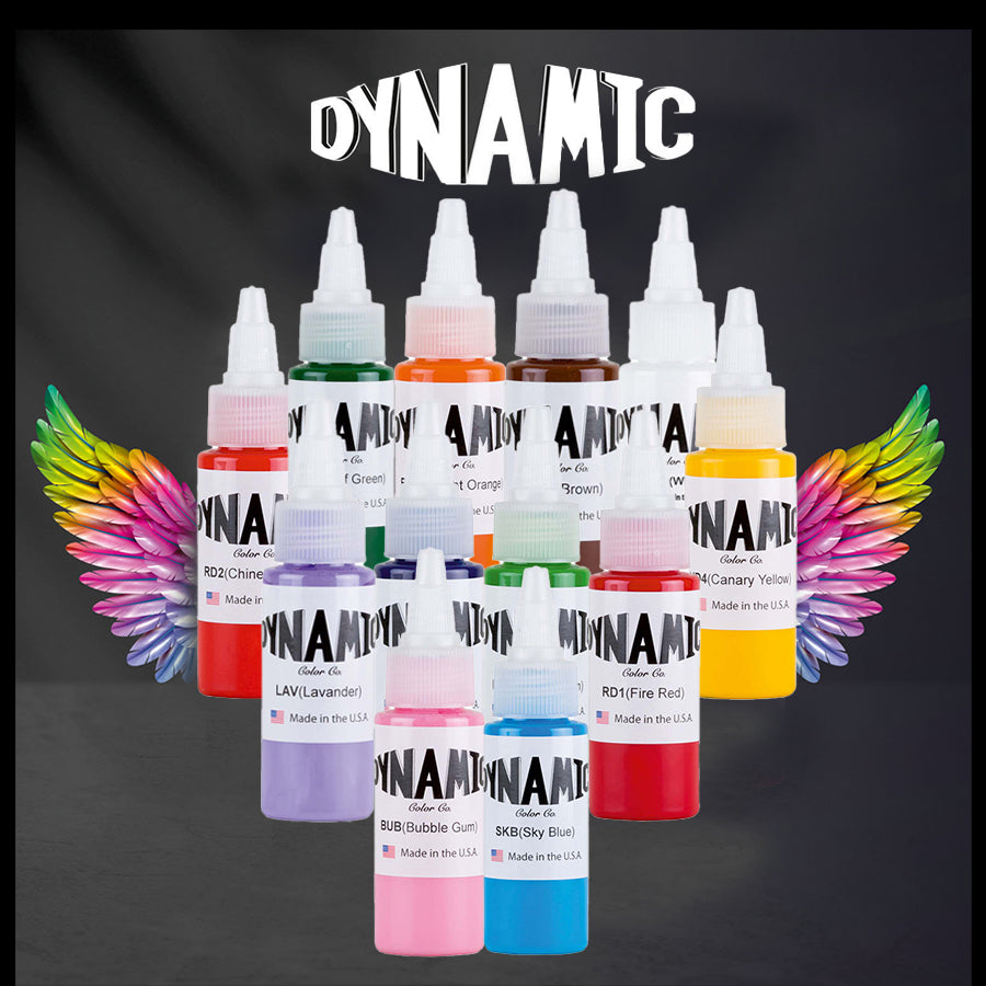 dynamic-colors-set-12-bottles set made by usa