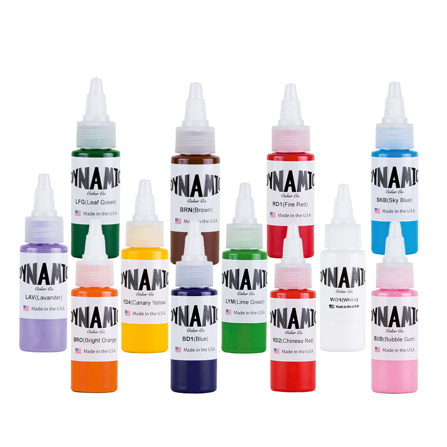dynamic-multi colors-set-12-bottle  made by usa