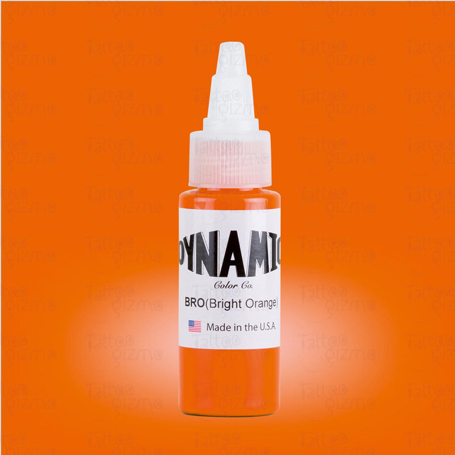 dynamic orange color tattoo ink made by usa 