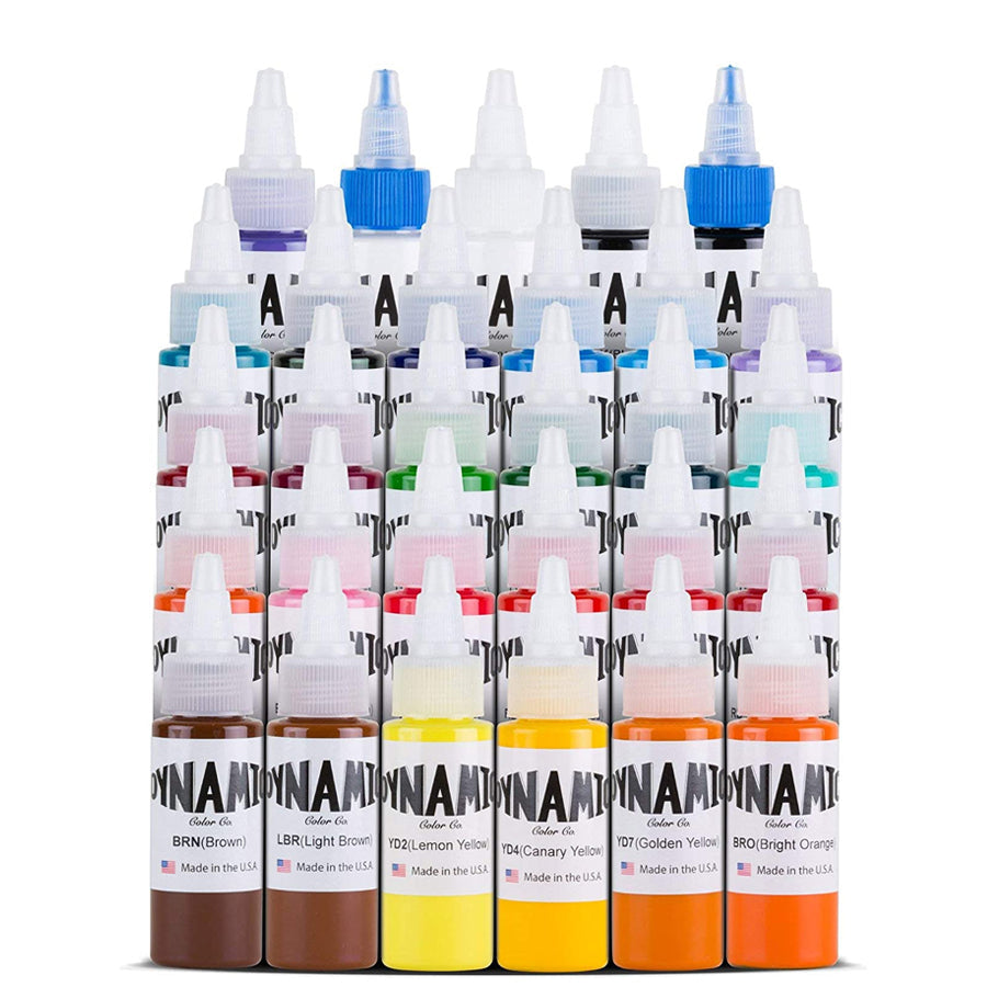 dynamic-tattoo-multi colors-ink bottles