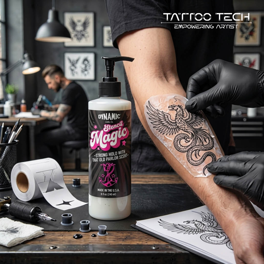 Dynamic Stencil Magic Gel Tattoo Transfer Solution - Made in USA