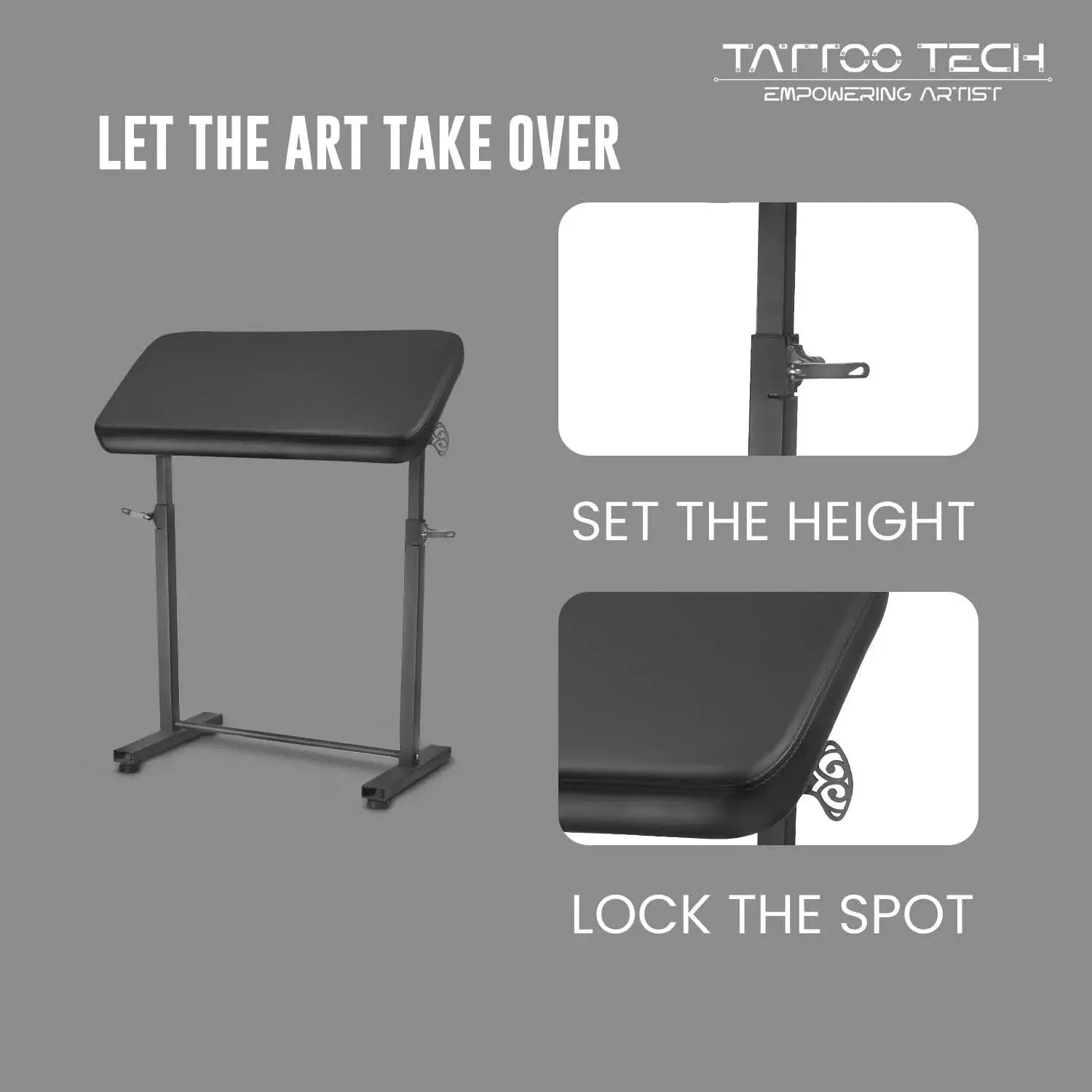 Tattoo Armrest Stand with Adjustable Height