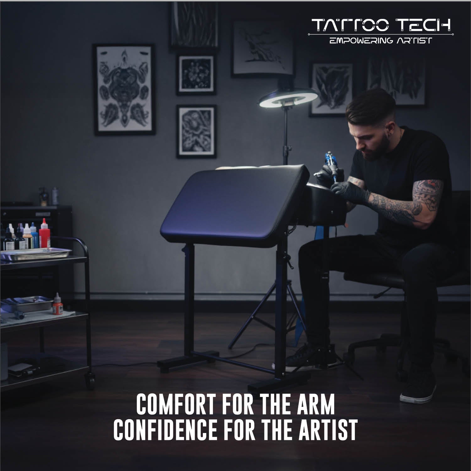 Tattoo Armrest Stand with Adjustable Height