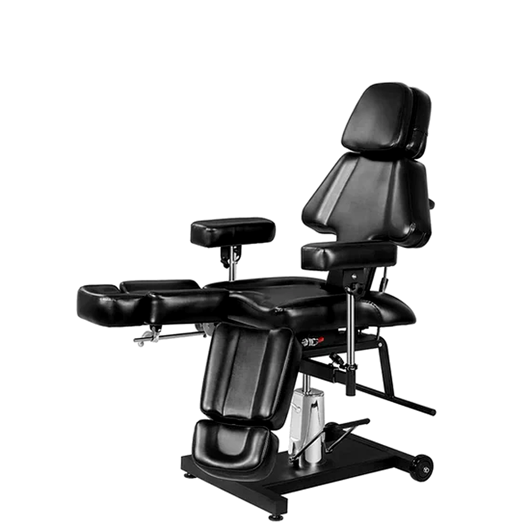 Rookie Tattoo Client Chair / Bed – Hydraulic Lift, Designed for Comfortable Long Tattoo Sessions