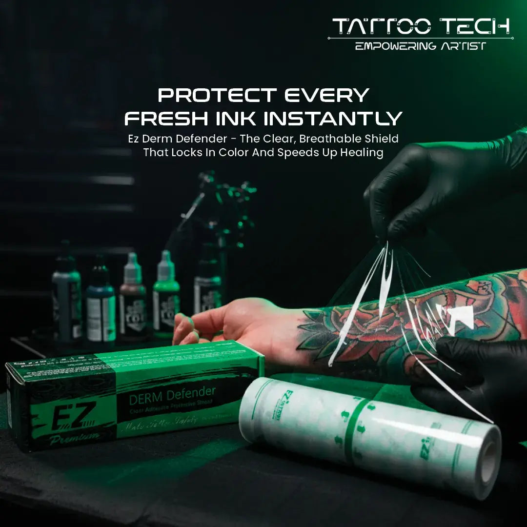 EZ Derm Defender ~ Premium Tattoo Aftercare Protective Film