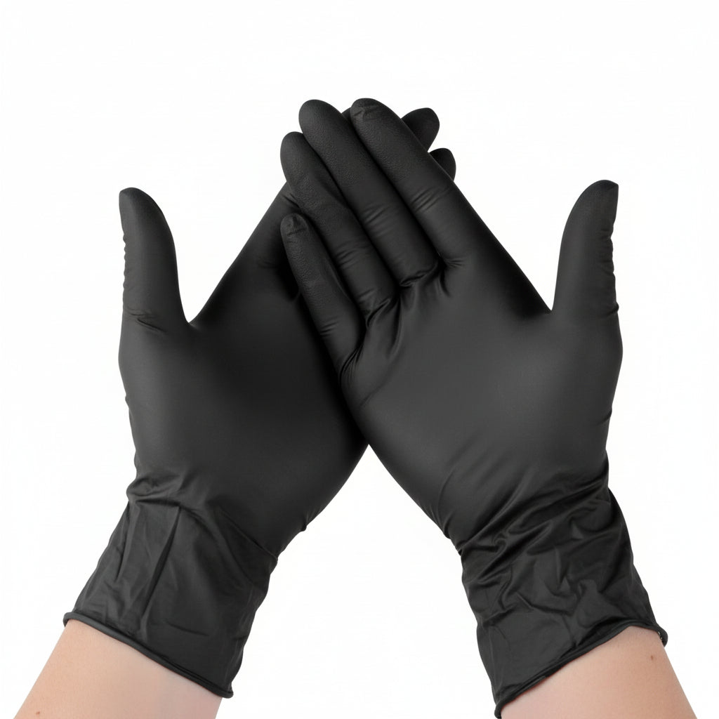 Black and Blue Gloves-100%Nitrile
