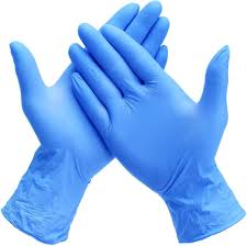 Black and Blue Gloves-100%Nitrile