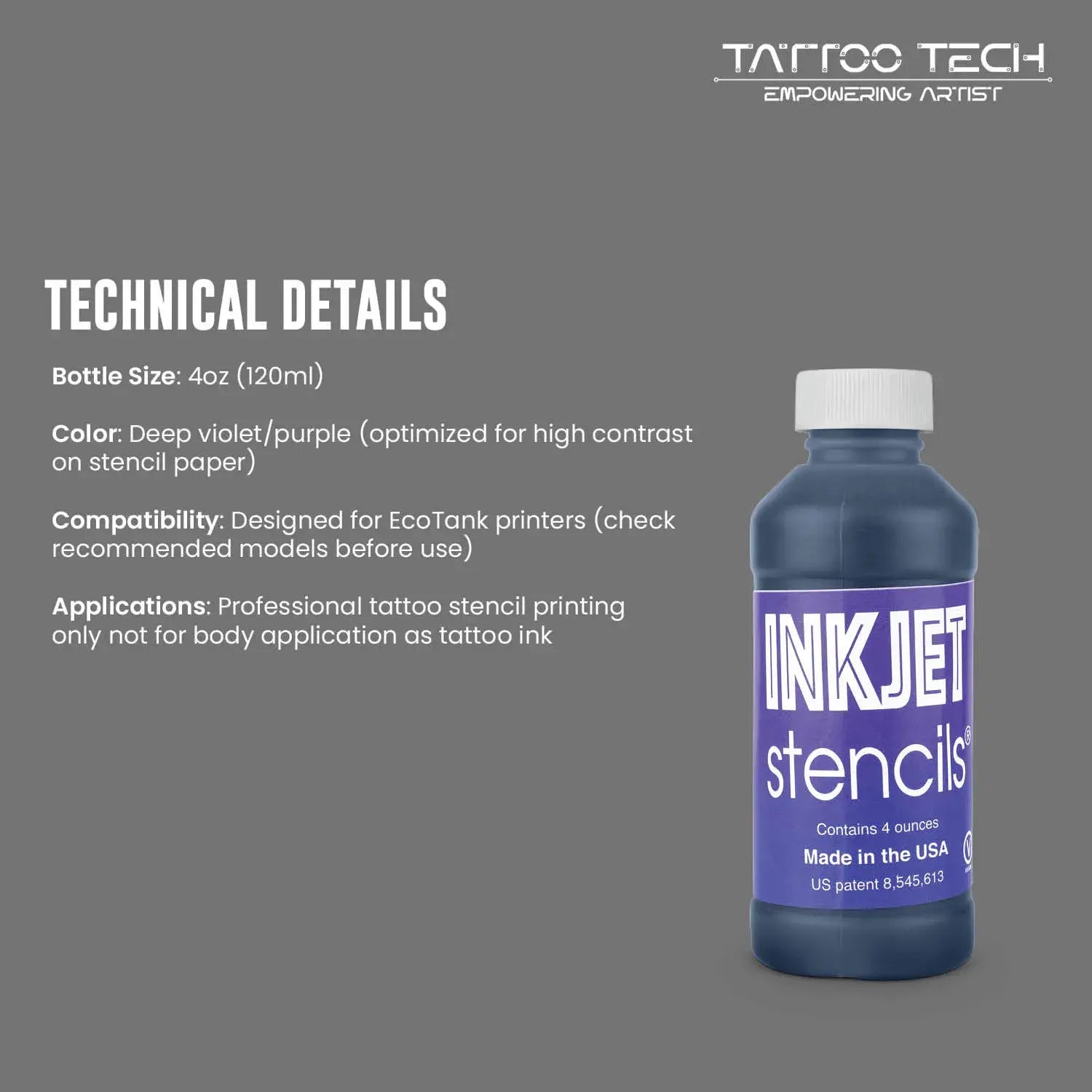 InkJet Transfer Ink for High Quality Stencil 120ml