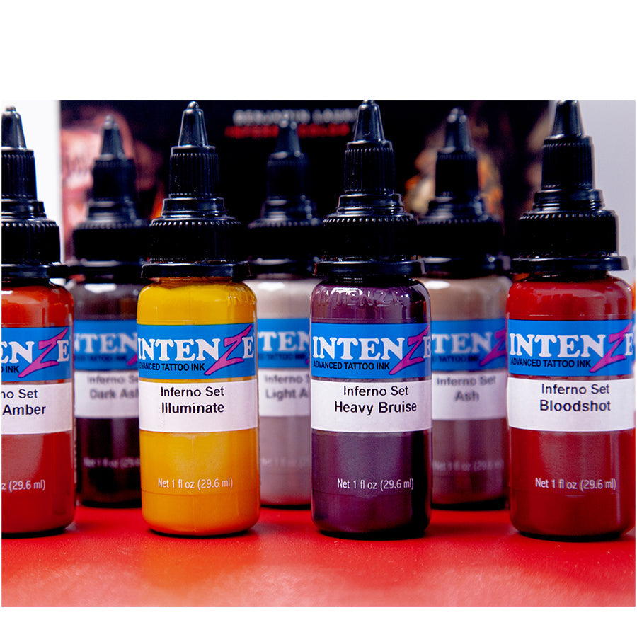 intenze colour set tattoo ink