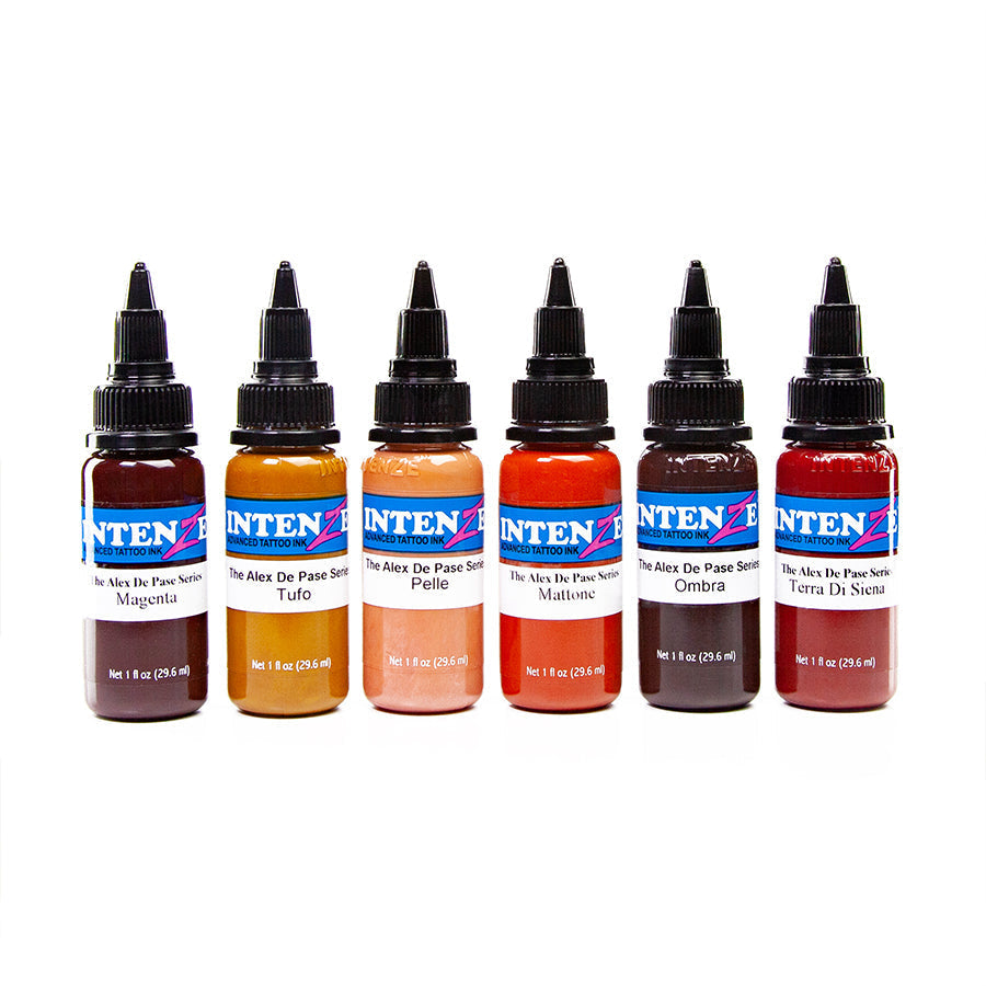 intenze multi colour set tattoo ink