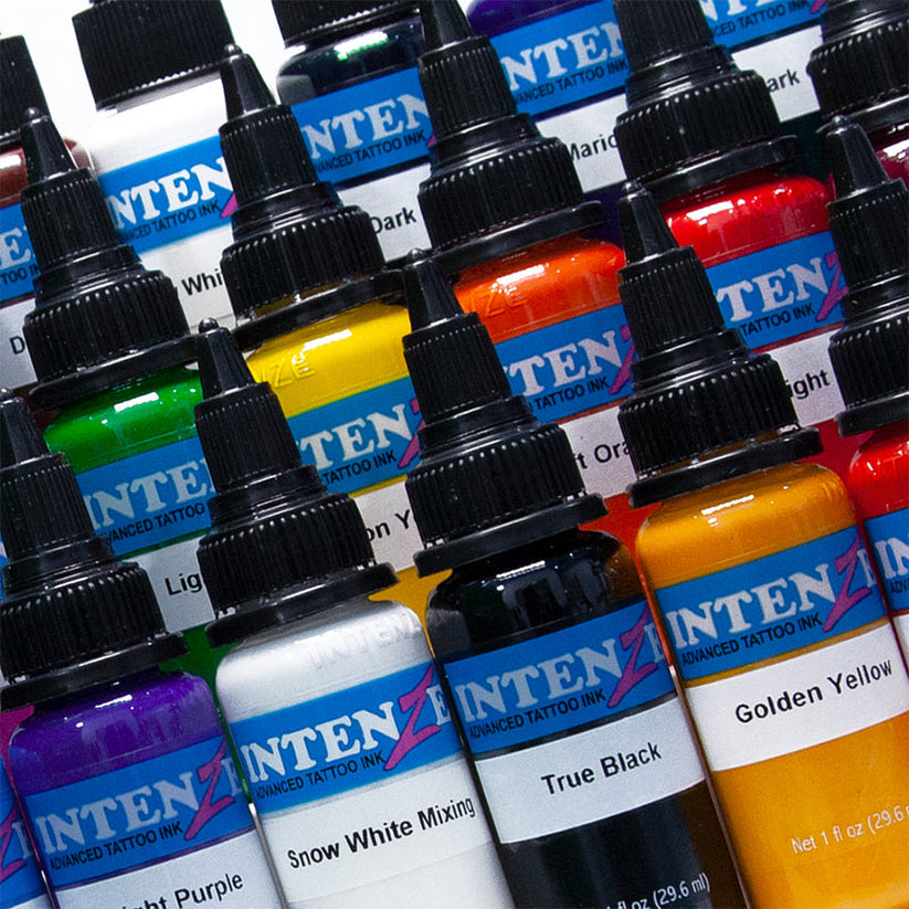 intenze multi colour set tattoo ink