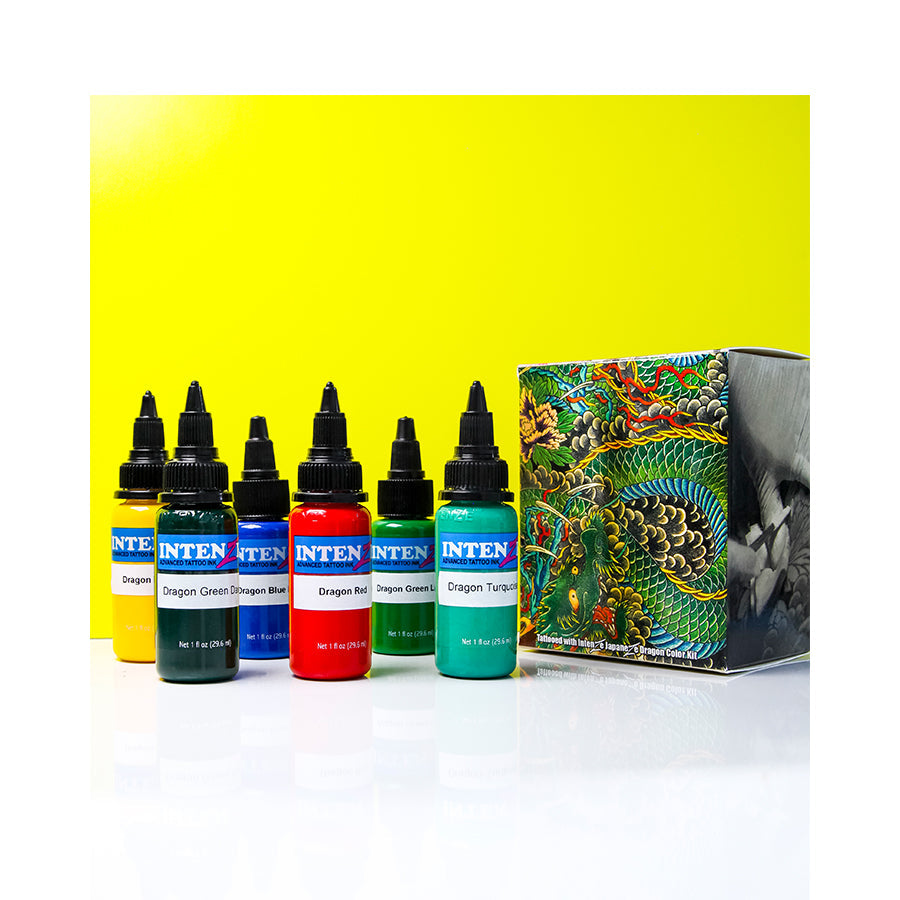intenze multi colour set tattoo ink