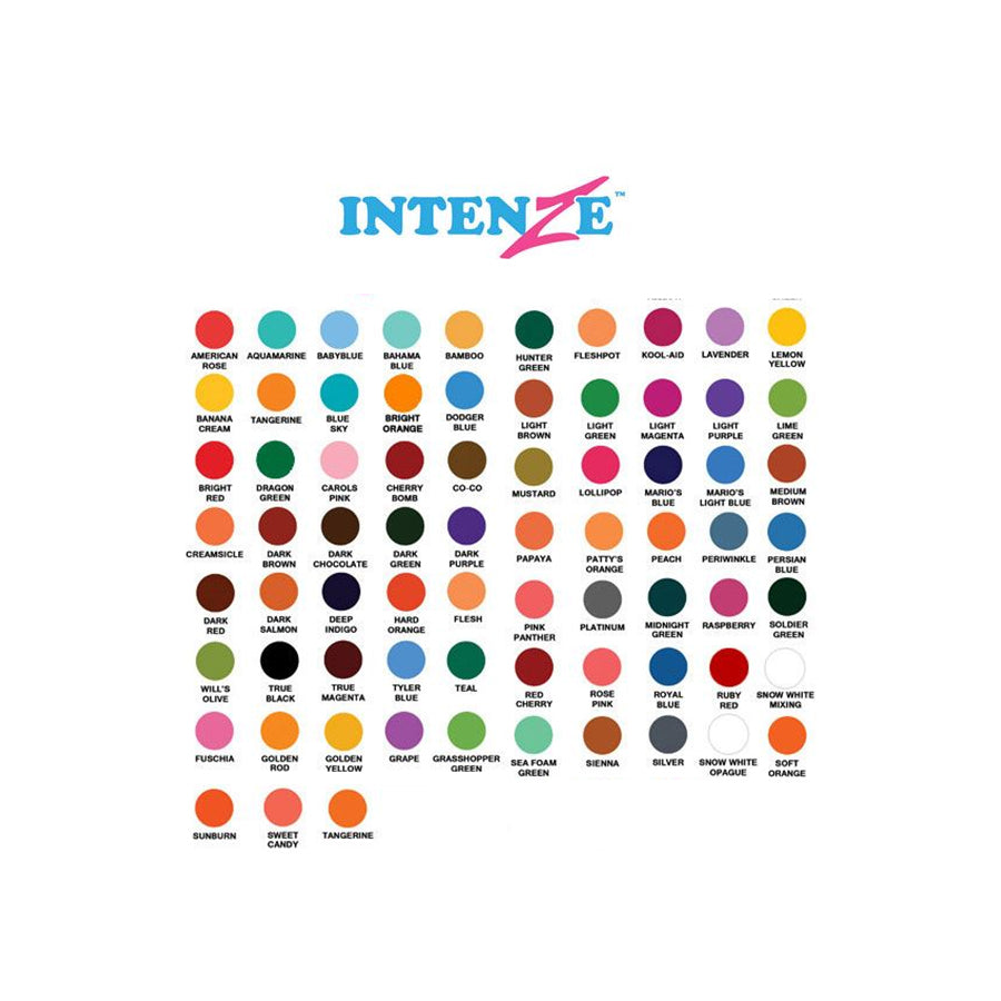 intenze-tattoo-ink multi colour set 
