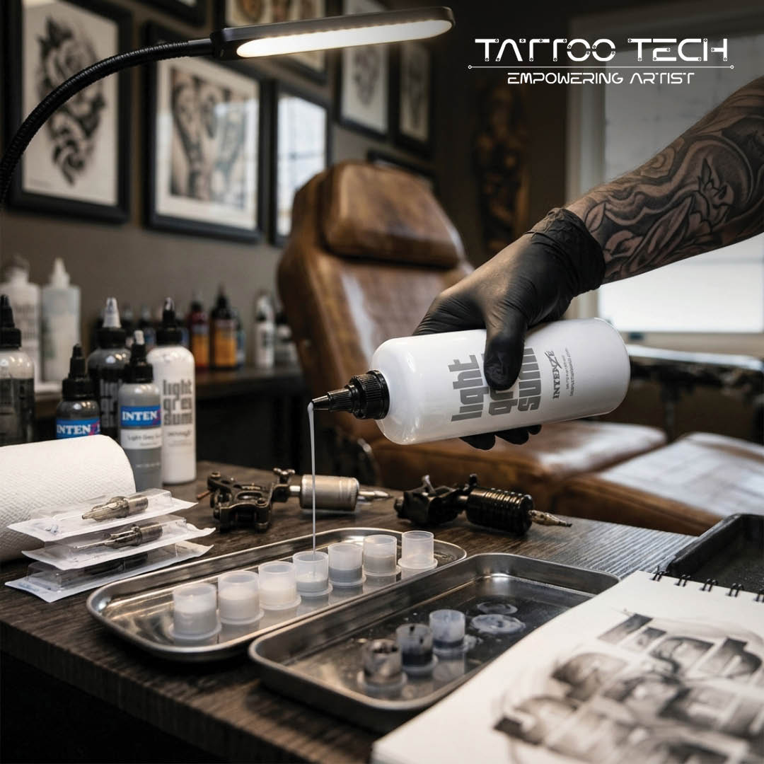 Intenze Light Grey Sumi - Japaneze Tattoo Ink 12oz
