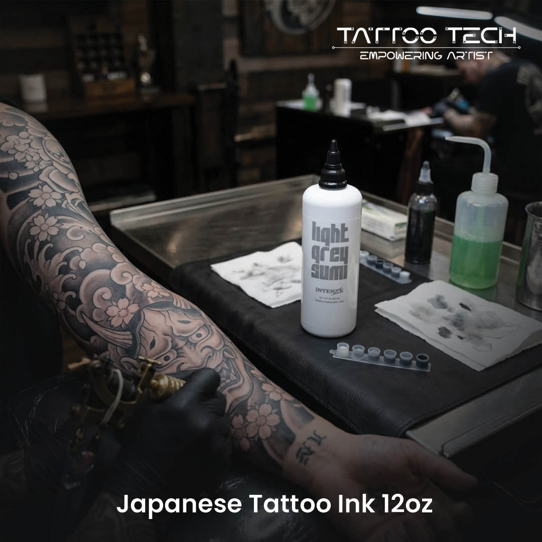 light grey tattoo ink