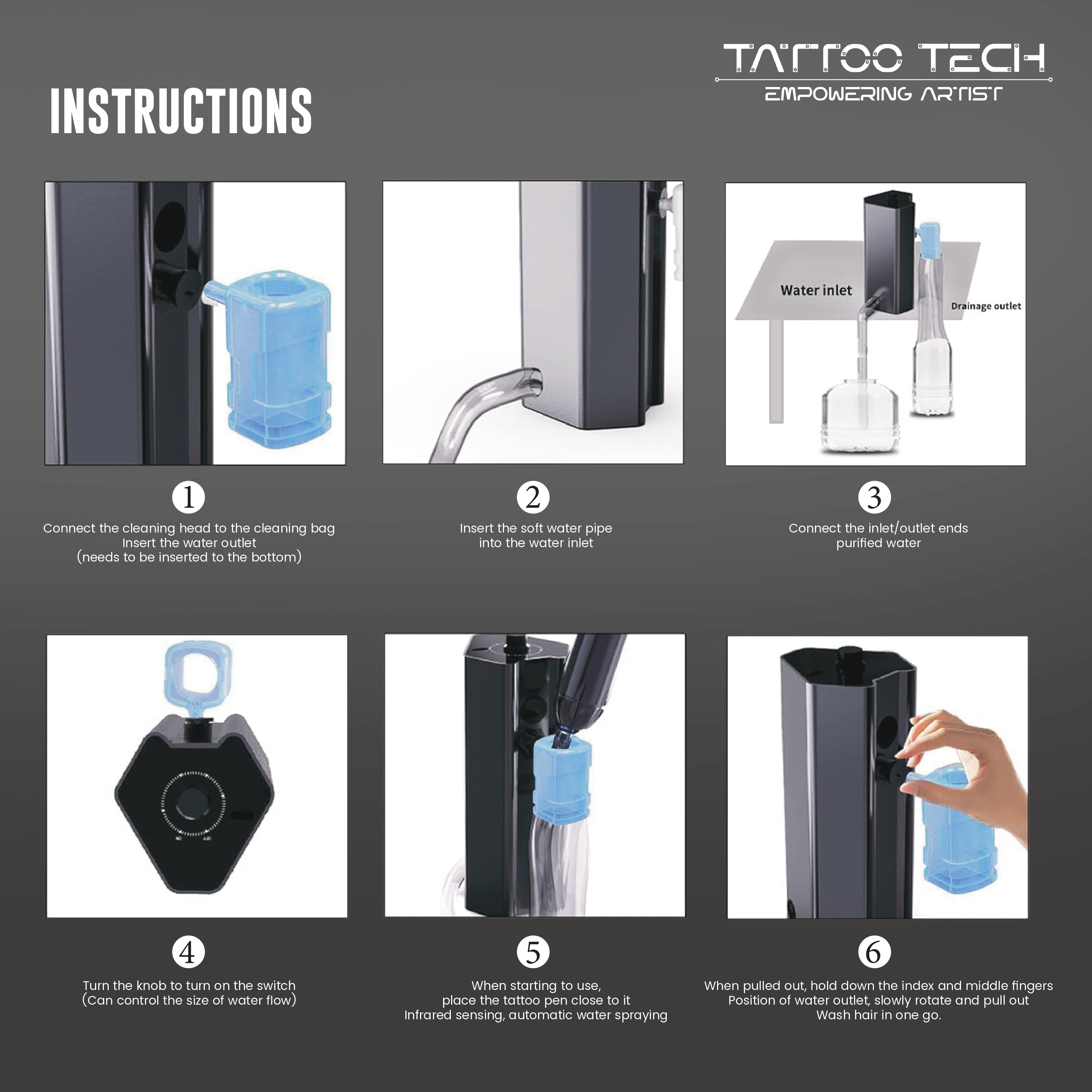 Cleaning Needle Cleaner Automatic Tattoo Needle Cleaner Machine