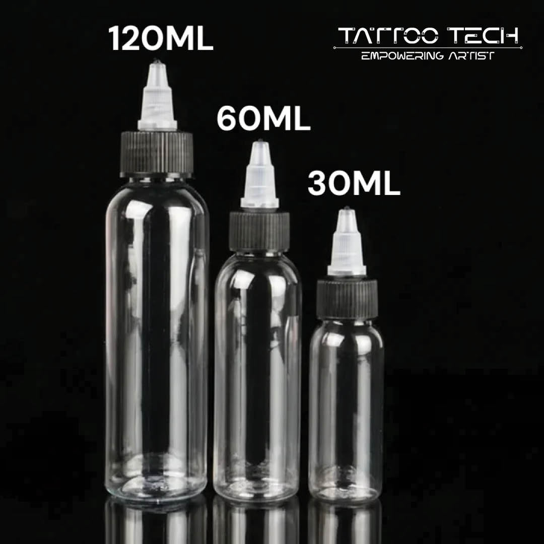 Tattoo Ink Plastic Transparent Empty Bottle