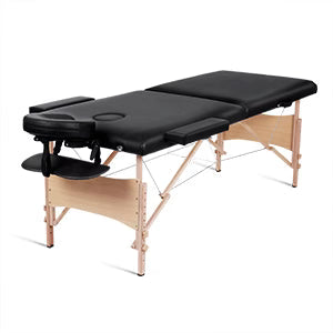 Portable Tattoo Spa Massage Table Bed Wooden 2-Fold