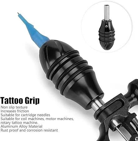 Aluminum Self Locking Grip for Rotary and Coil Machine -25mm