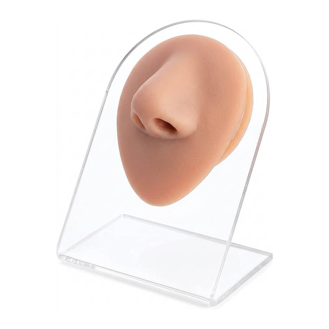 Soft Silicone Human Nose for Piercing Practice