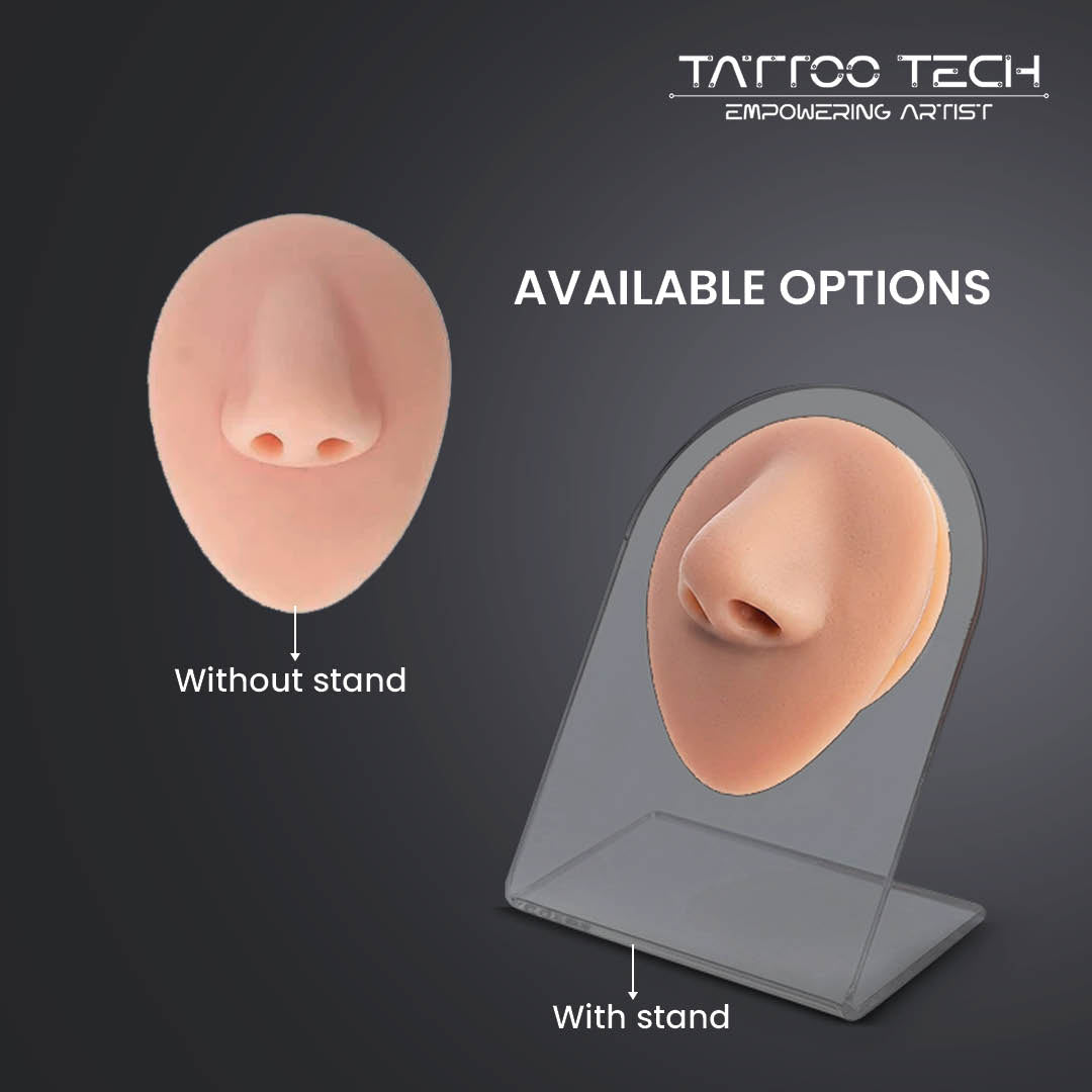 Soft Silicone Human Nose for Piercing Practice