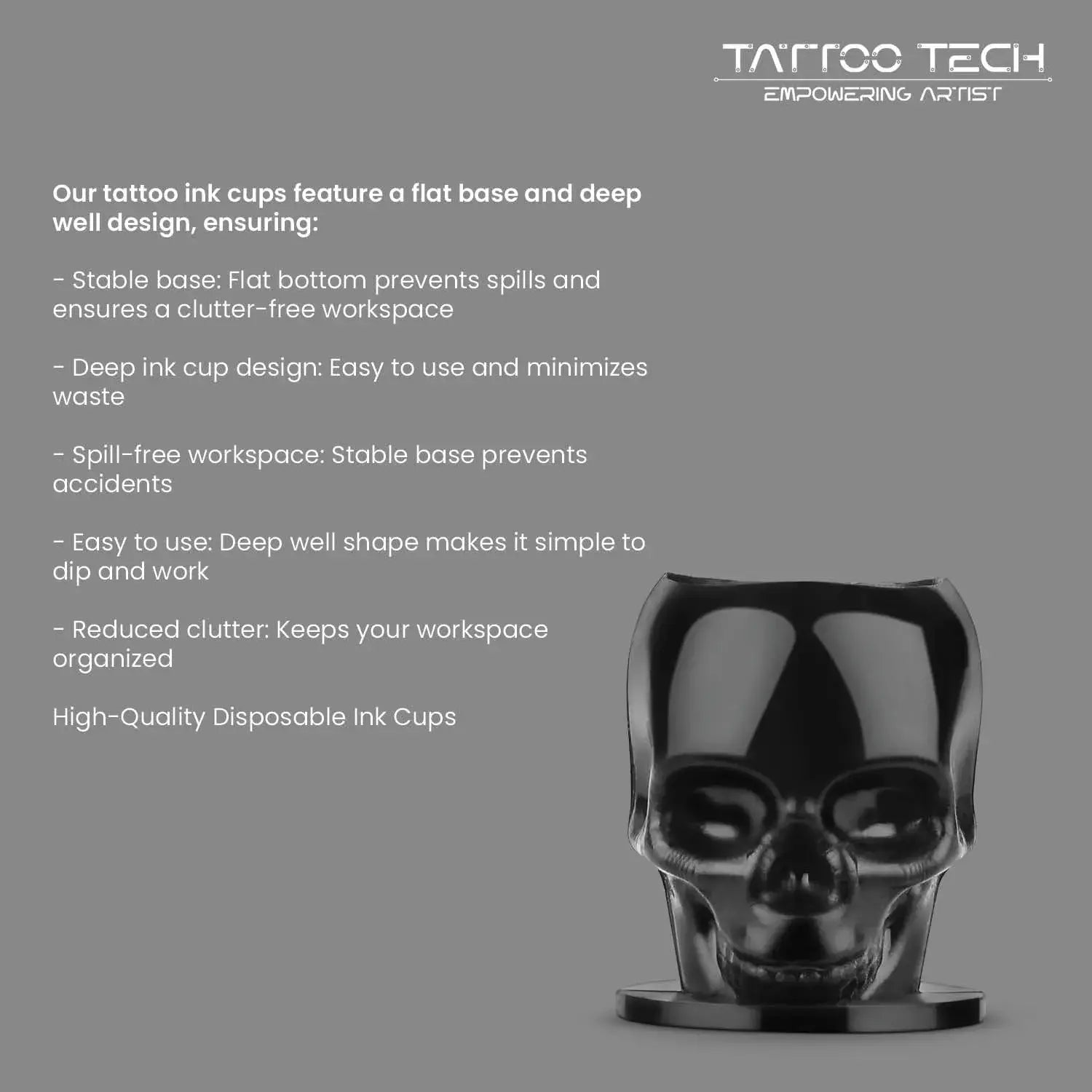 Black skull-shaped 