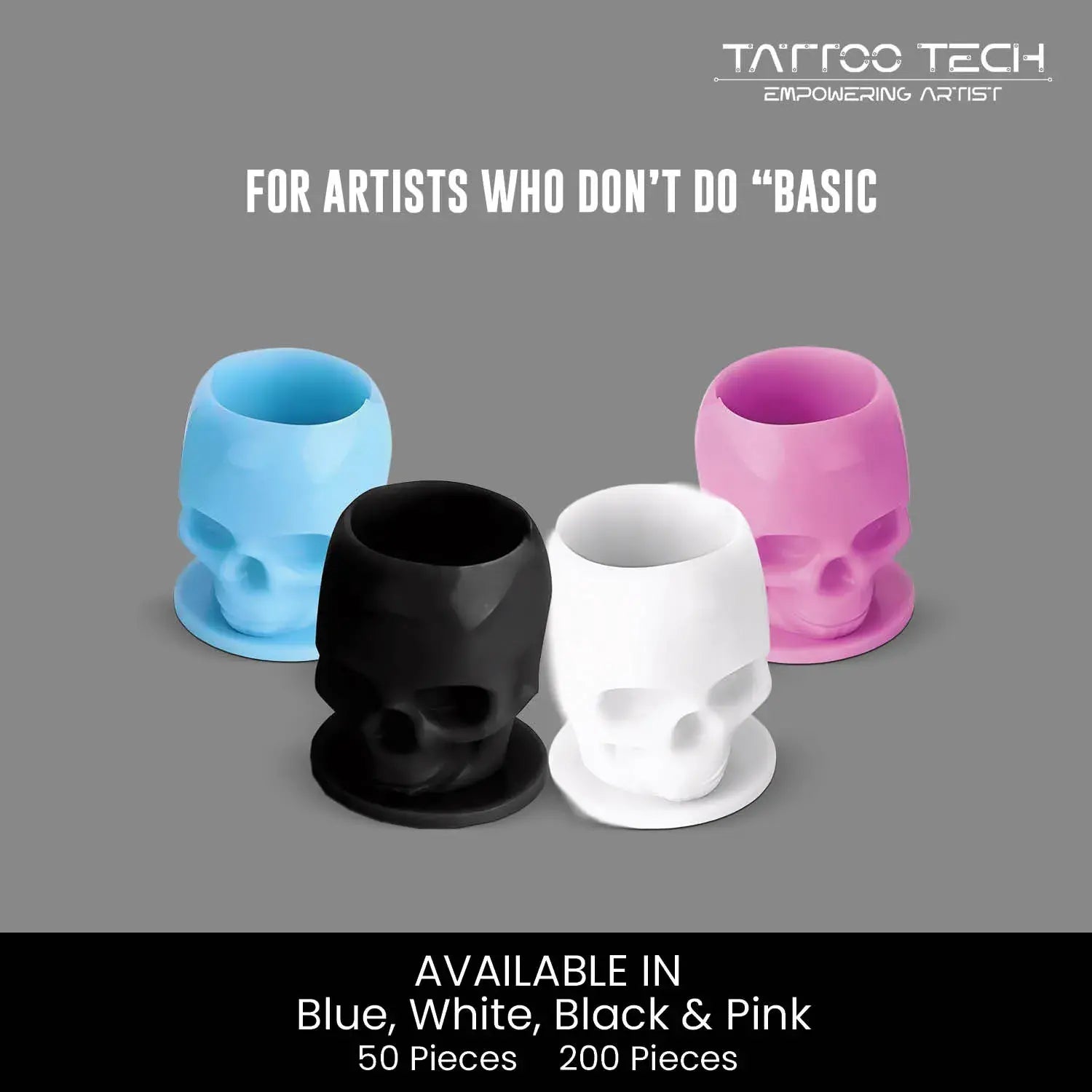 Disposable Skull Tattoo Ink Cups
