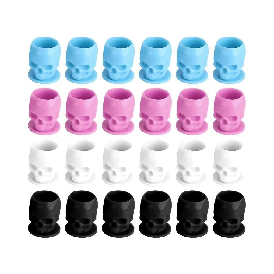 skull tattoo ink cups colours