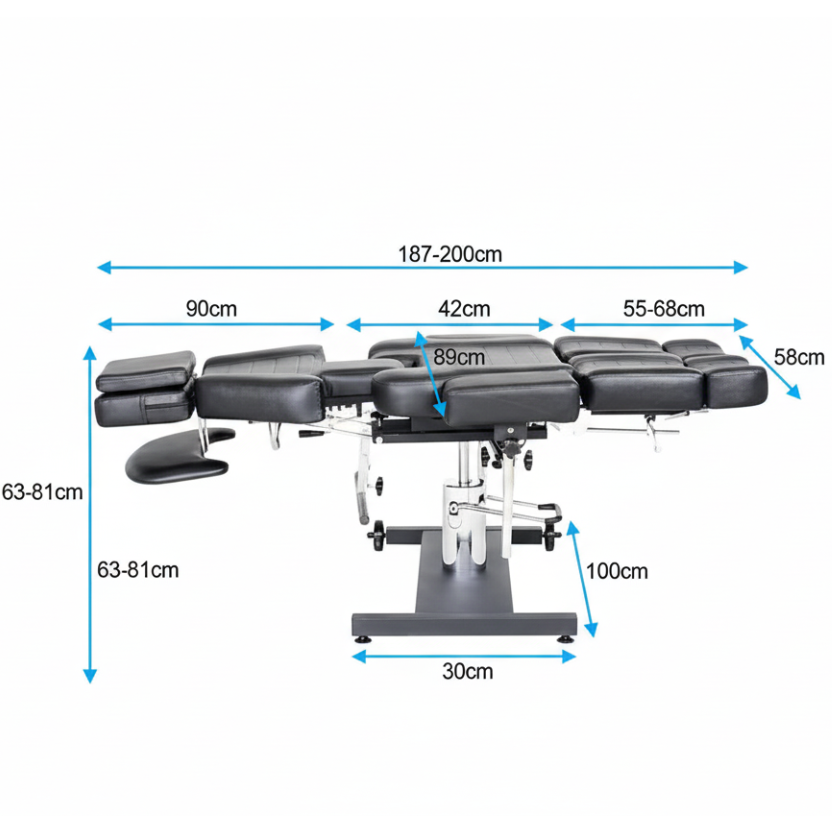 Superior Tattoo Chair Bed with Hydraulic Height Adjustment