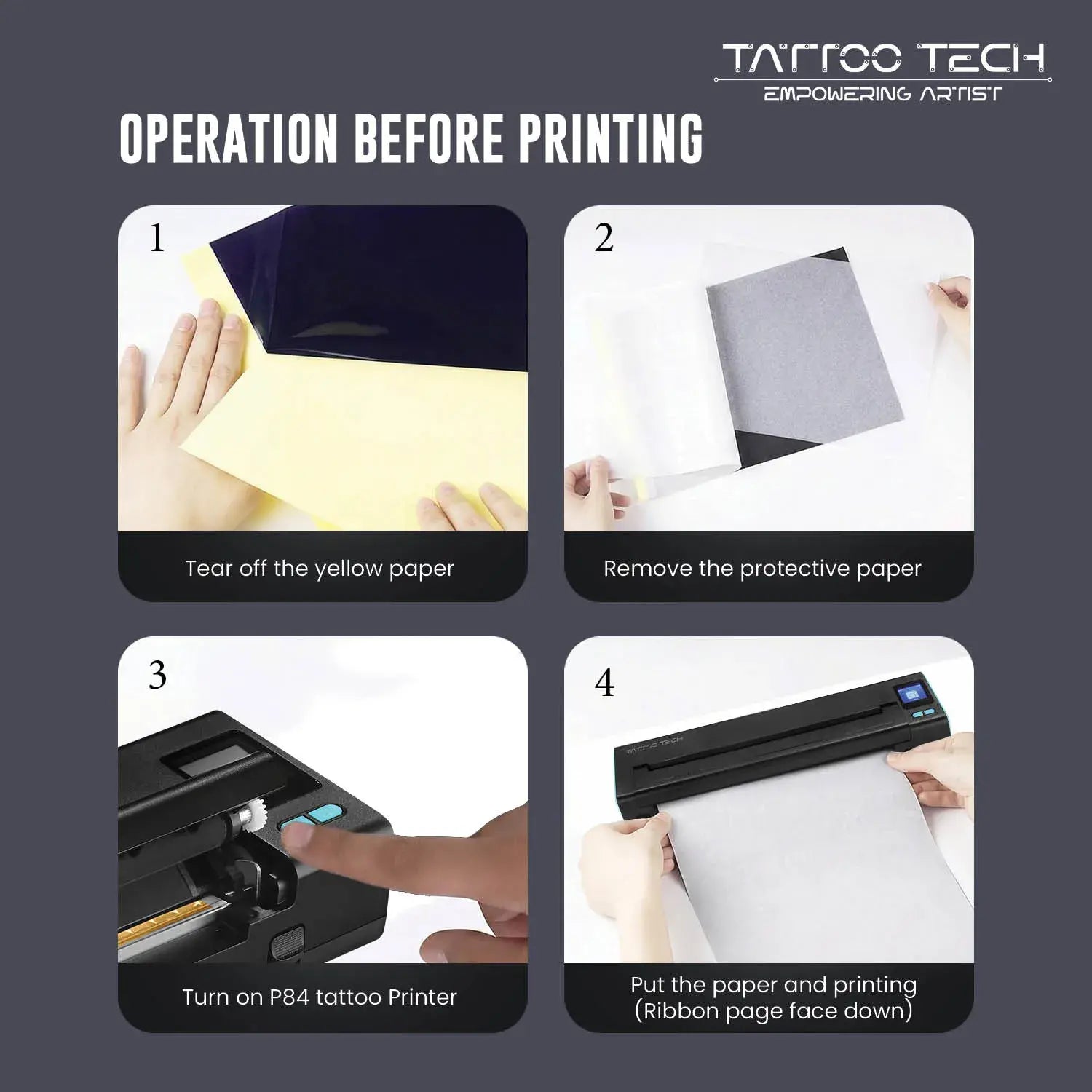 Tattoo Tech Bluetooth Thermal Tattoo Stencil Printer