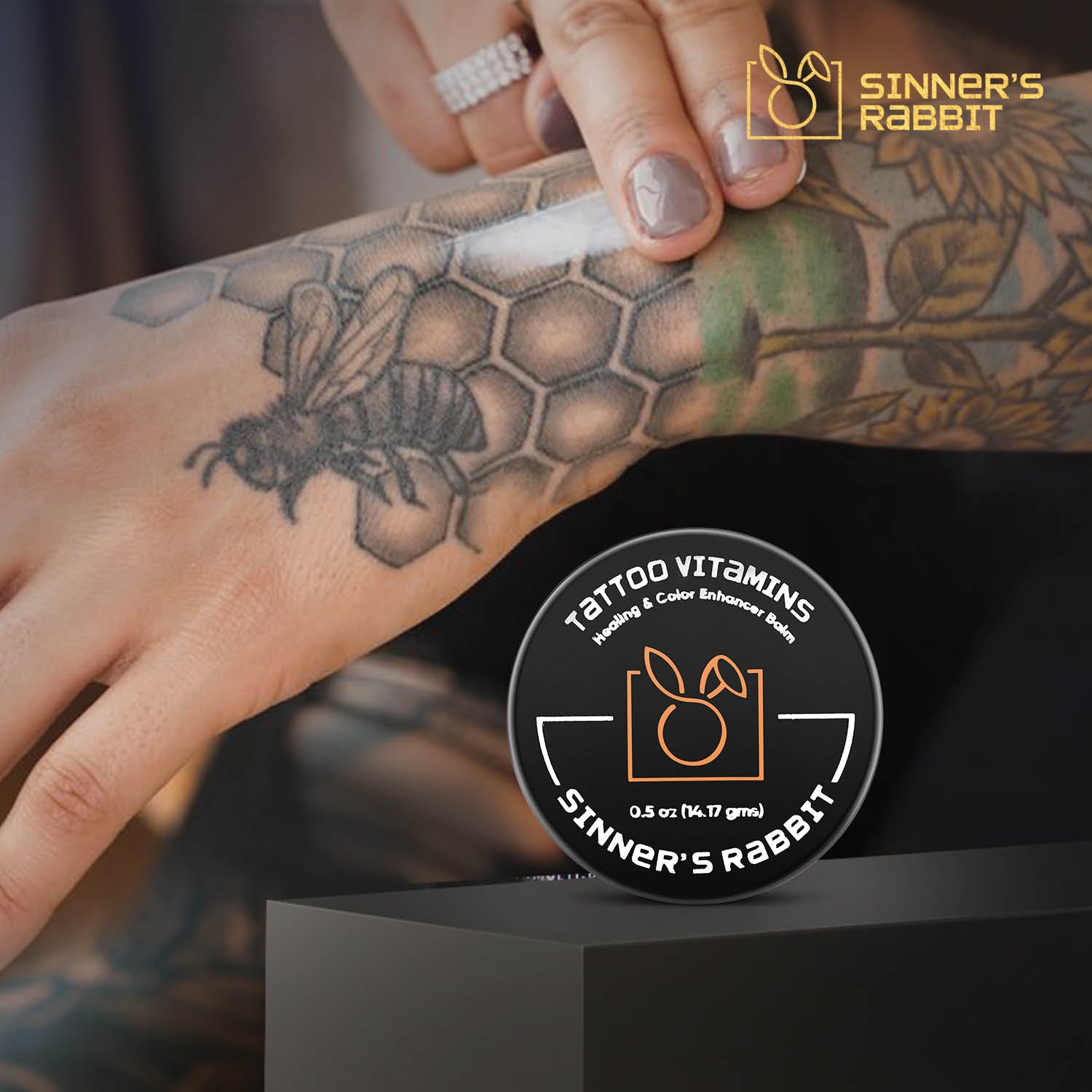 Sinner Rabbit Tattoo Vitamins - Protecting & Healing Balm