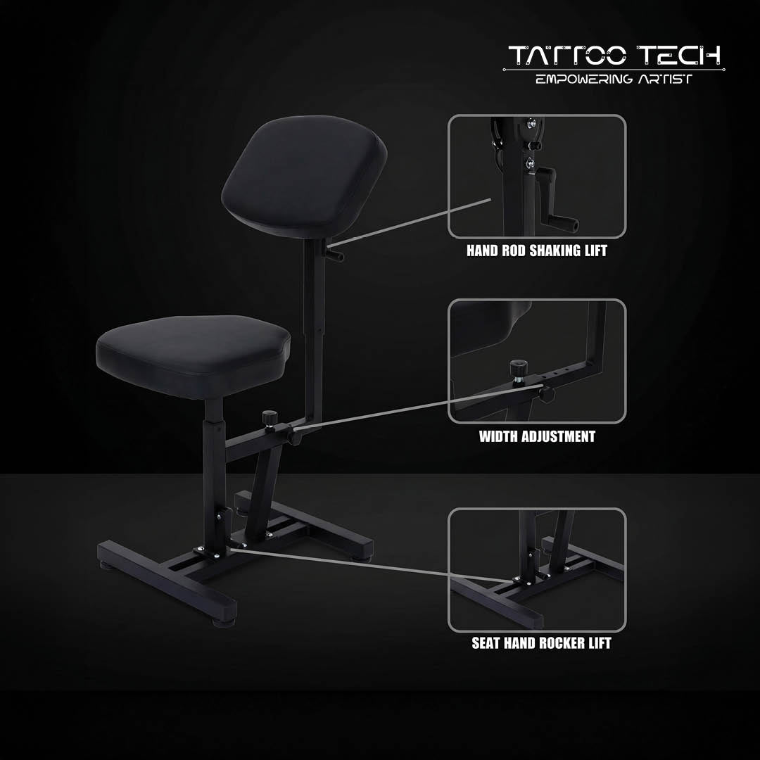 Tattoo Armrest Adjustable double seat chair 