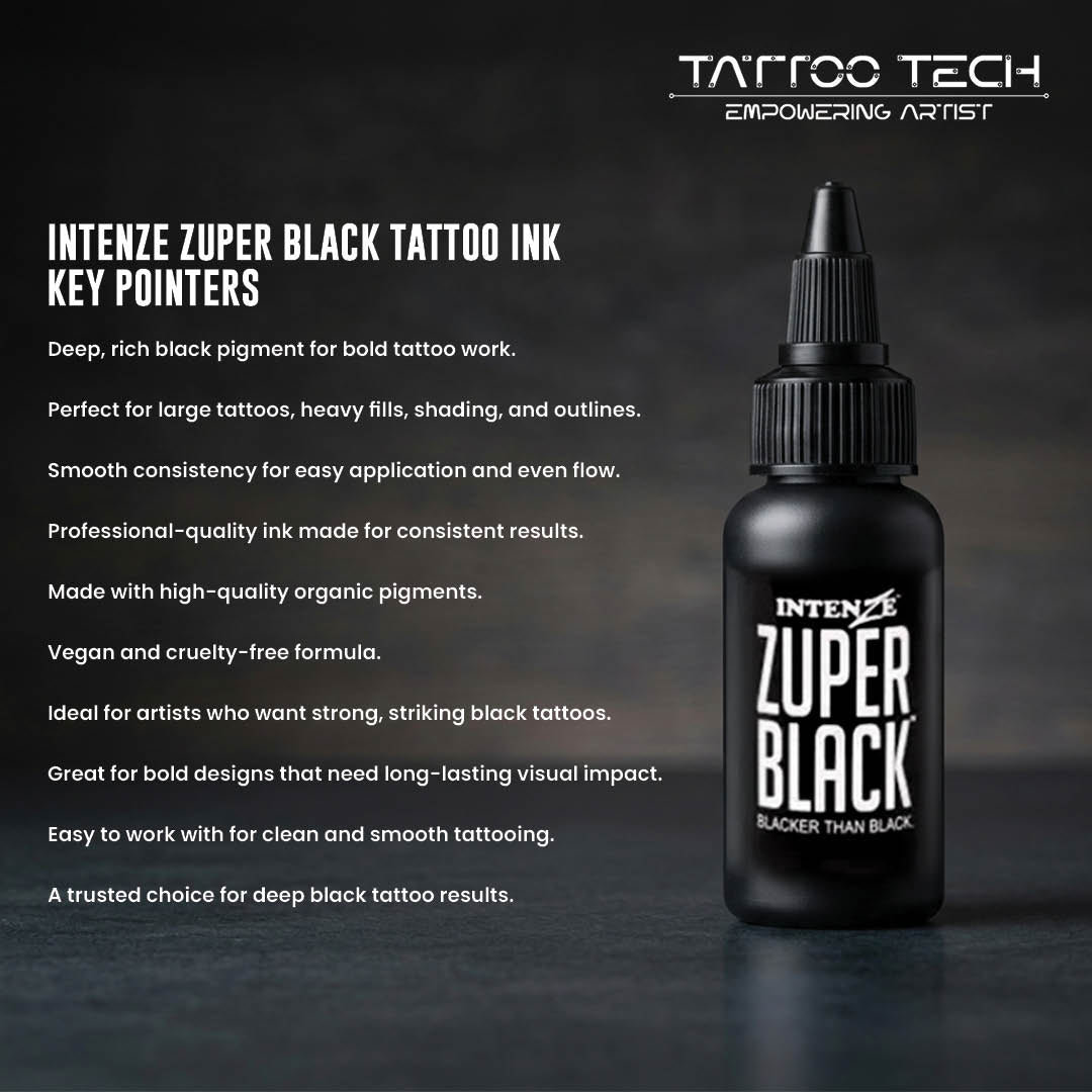 Intenze Zuper Black Tattoo Ink